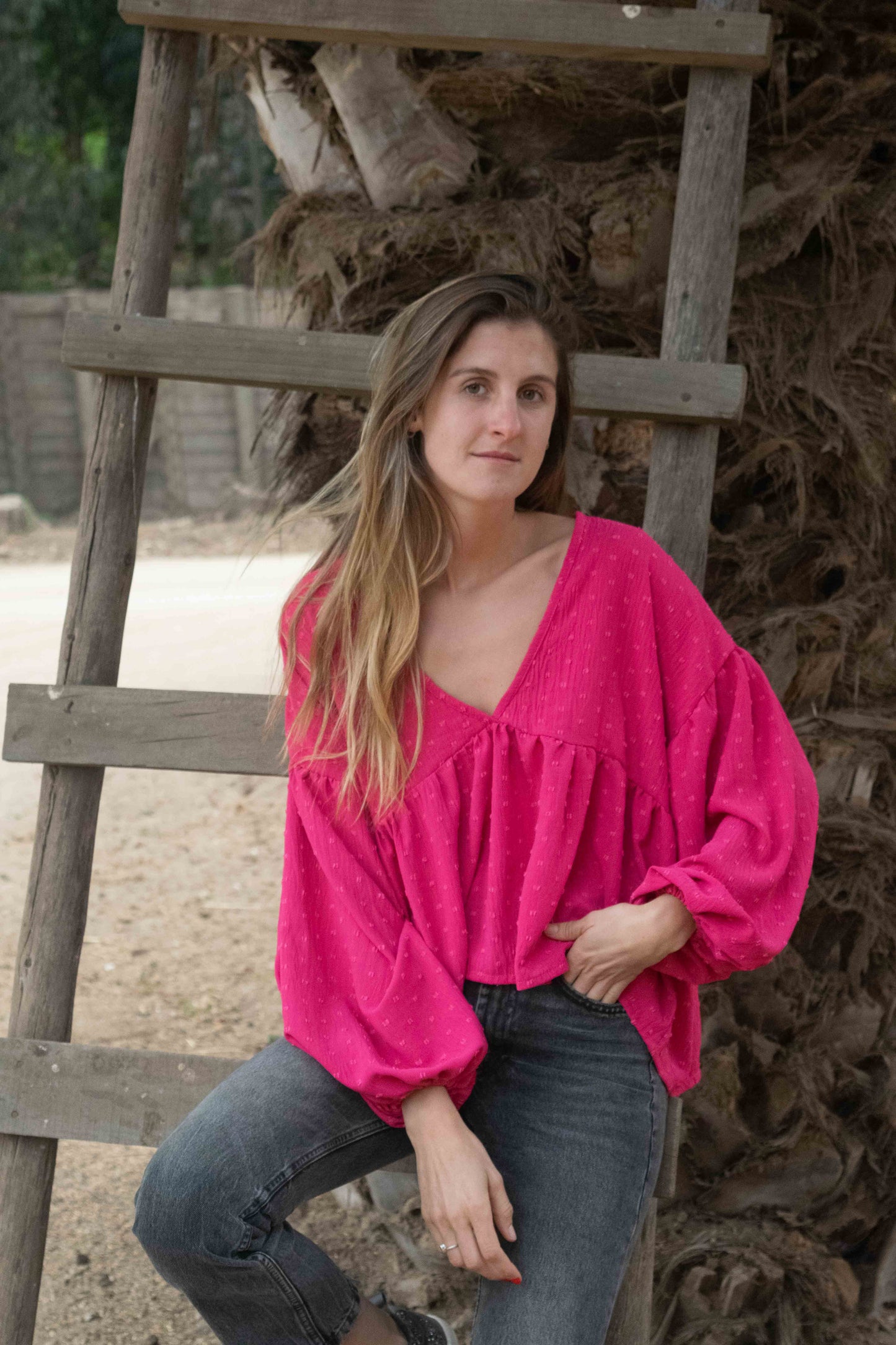 Blusa Lille Fucsia