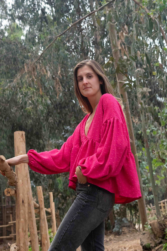 Blusa Lille Fucsia