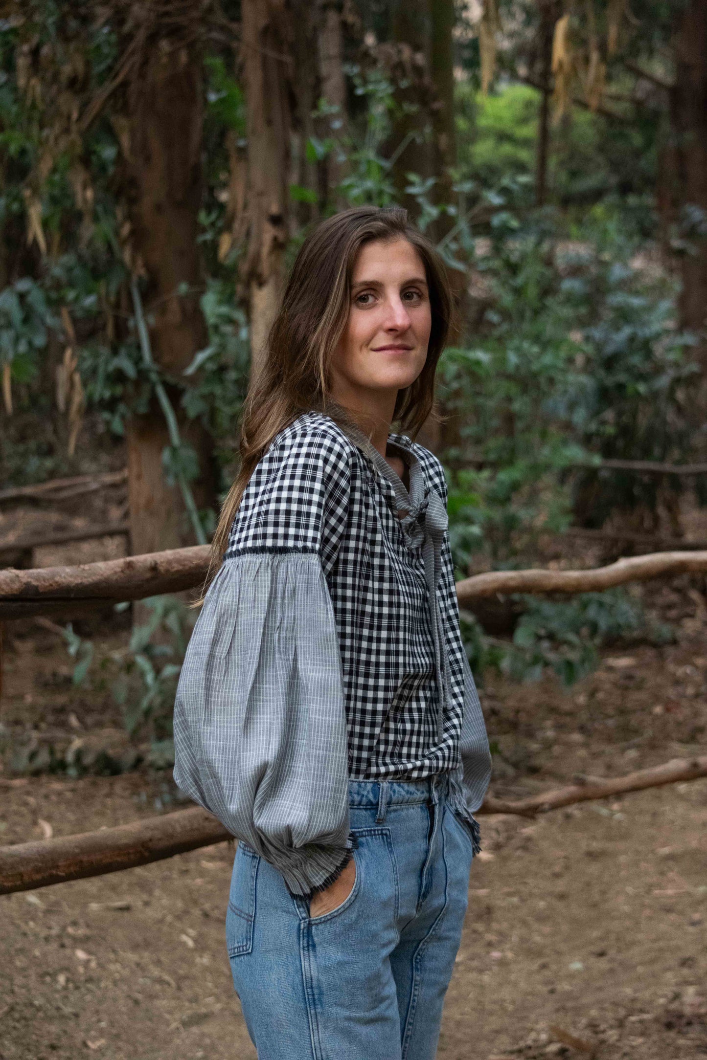 Blusa Charlotte Vichy