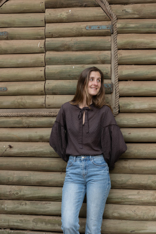 Blusa Charlotte Café